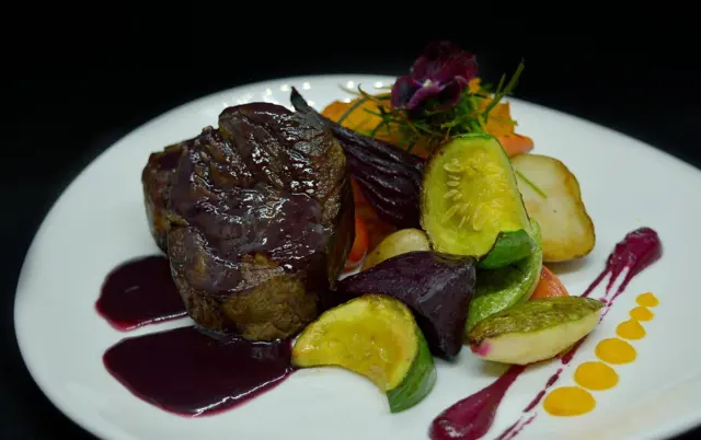 Meat with roasted vegetables